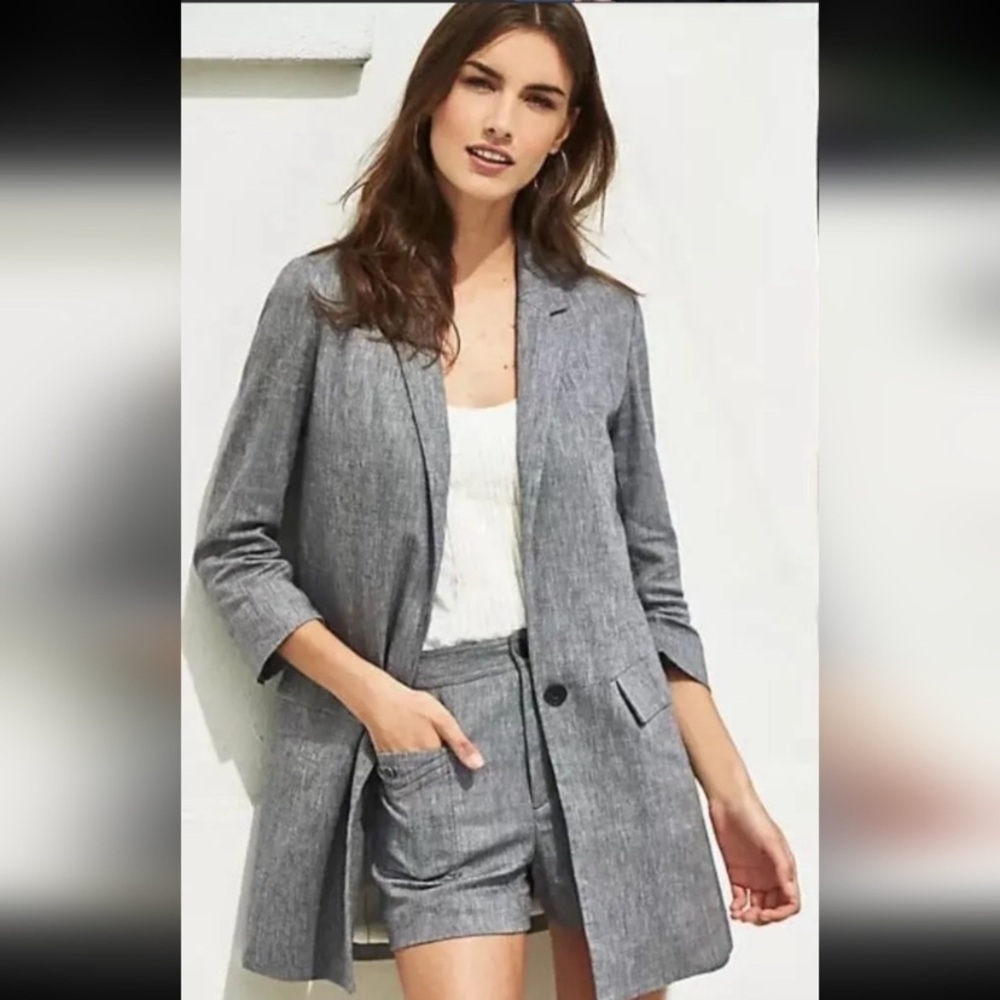 Cartonnier Forest Park Long Oversized Boyfriend Blazer
